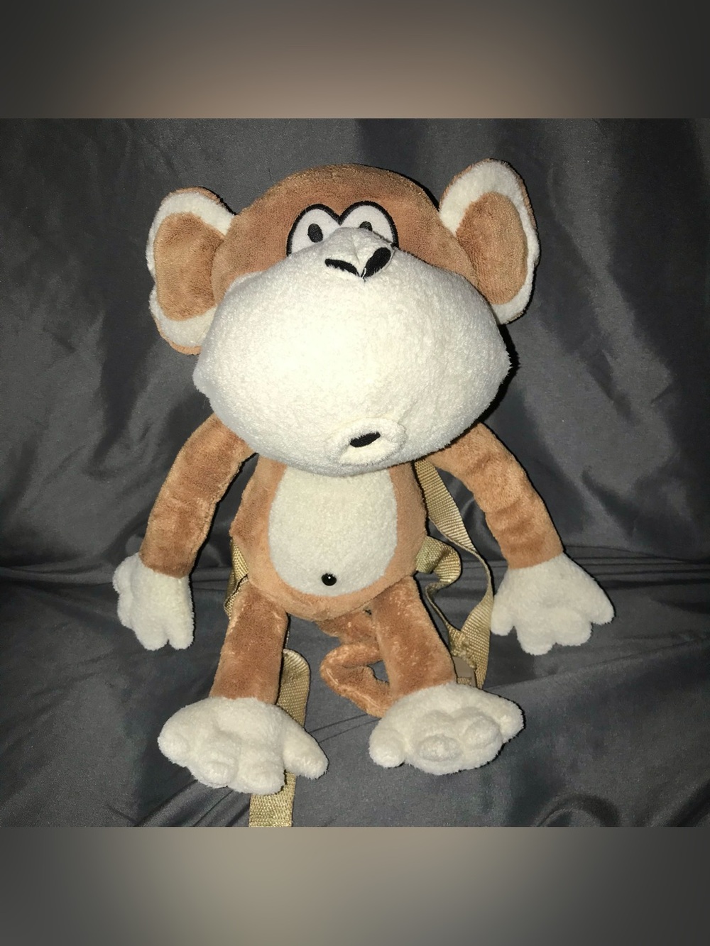 Bobby jack plush backpack monkey Y2k
